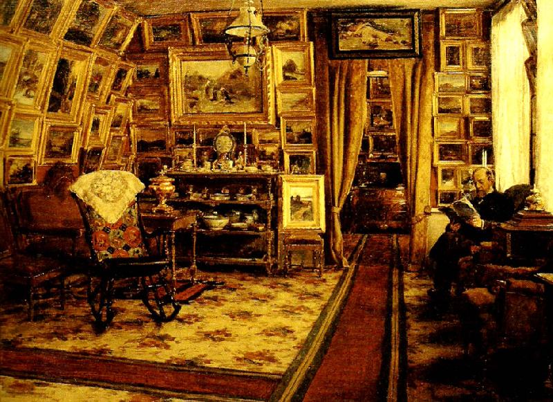 johan krouthen bibliotekarien segersteen i sitt hem China oil painting art
